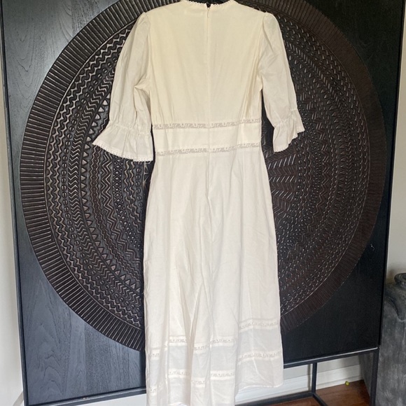 Reformation Fran Lace Paneled Midi Dress size 8 - Picture 4 of 8